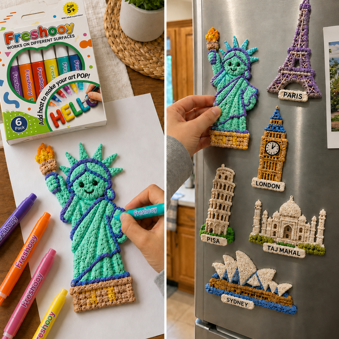 🦄👗Save66% by ordering today丨Freshooy® 3D Relief Art Pen – Turn Flat Drawings Into Touchable 3D Art🪄