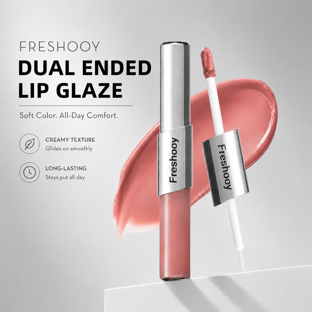 Perfect Twin Lip — Dual-Ended Liquid Lipstick with Velvet Matte Color and Glossy Shine