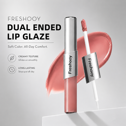 Perfect Twin Lip — Dual-Ended Liquid Lipstick with Velvet Matte Color and Glossy Shine