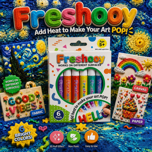 🦄👗Save66% by ordering today丨Freshooy® 3D Relief Art Pen – Turn Flat Drawings Into Touchable 3D Art🪄