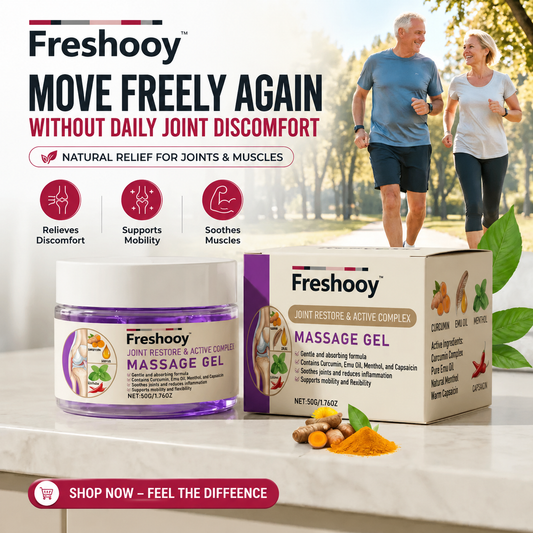 Freshooy™ Advanced Arthritis Relief Gel — AAOS-Approved Turmeric & Emu Oil for Joint & Muscle Comfort